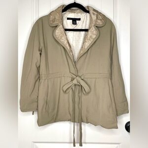 Marc by Marc Jacobs Camel Wool Blend Cropped Trench Jacket Medium